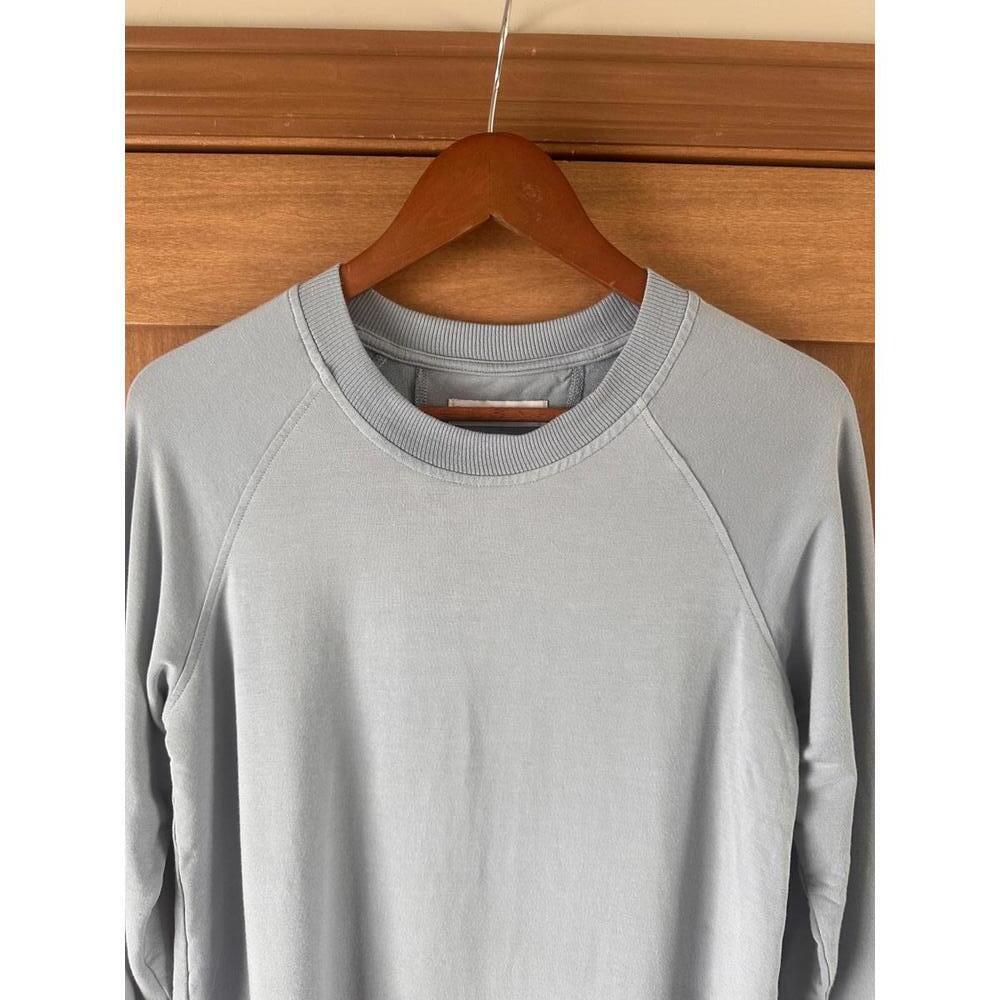 LAKE Blue Crewneck Long Sleeve Sweatshirt Women’s XS FLAWED - Picture 4 of 10